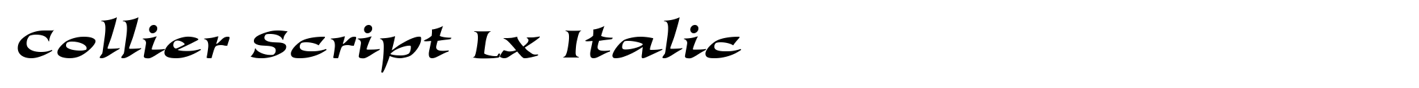 Collier Script Lx Italic image